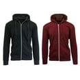 thumbnail image 1 of 2 Pack Men's Fleece Zip-Up Hoodie, 1 of 19