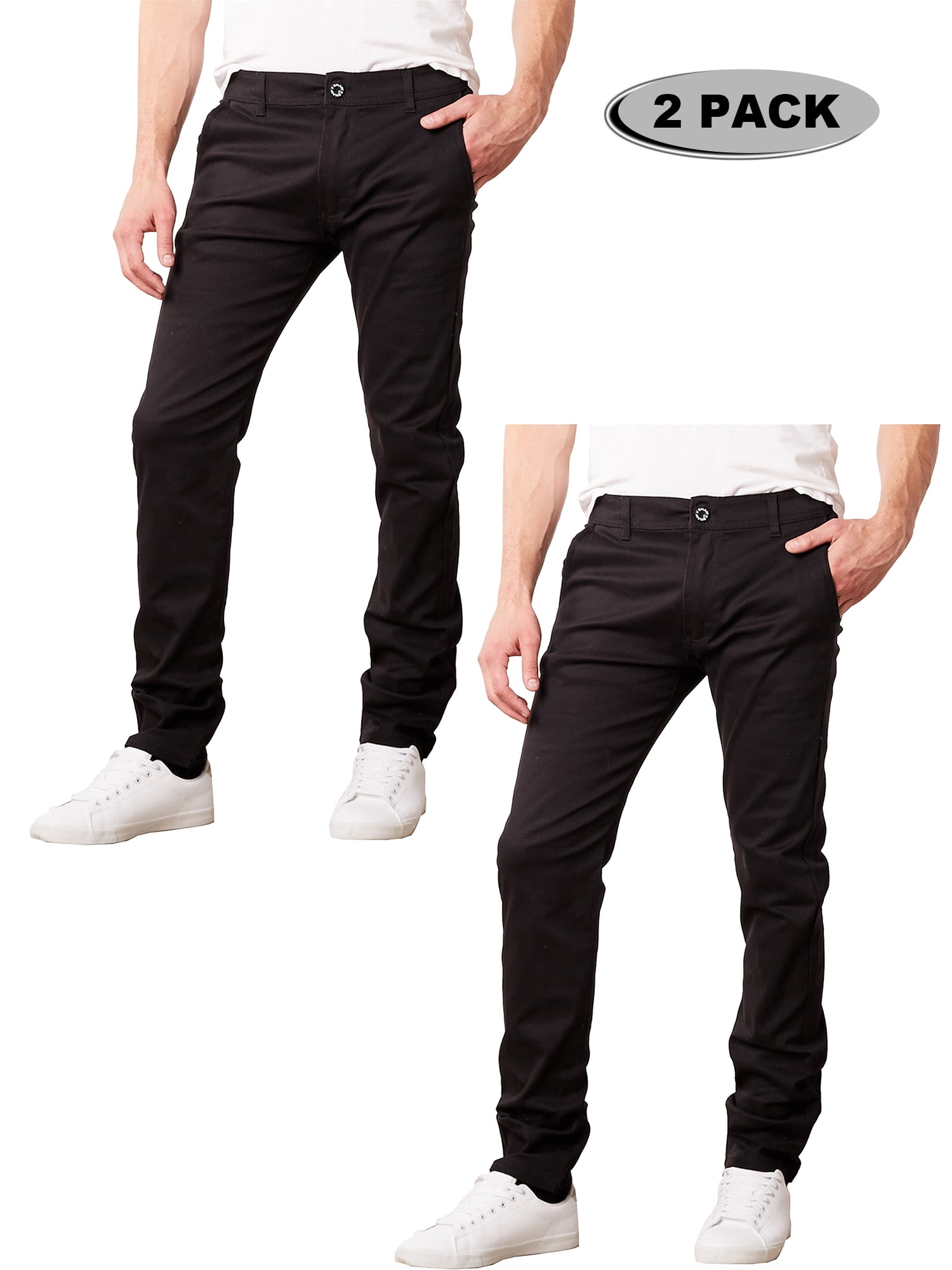 Business GBH Mens 5-Pocket Casual Chino Pants in Slim Fit