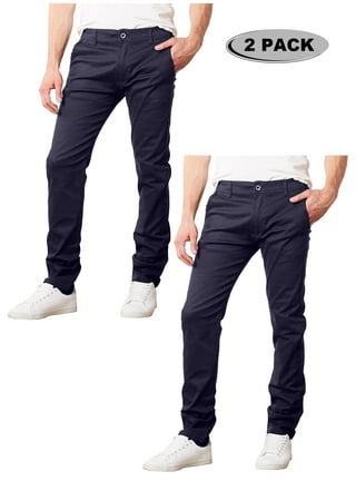 Haggar H26 Men's Premium Stretch Slim Fit Dress Pants - Midnight Blue 34x30