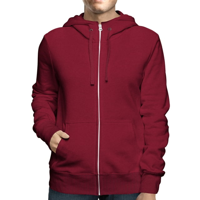 2Pack Men's Full Zip Up FleeceLined Hoodie Sweatshirt (Big & Tall