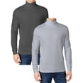 thumbnail image 1 of 2-Pack Men's Long Sleeve Turtle Neck T-Shirt (Sizes, S to 2XL), 1 of 5