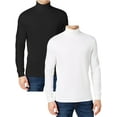 thumbnail image 1 of 2-Pack Men's Long Sleeve Turtle Neck T-Shirt (Sizes, S to 2XL), 1 of 5