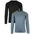 thumbnail image 1 of 2-Pack Men's Moisture Wicking Long Sleeve Peformance Tagless Tee (Sizes, S-2XL), 1 of 5