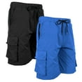 thumbnail image 1 of 2-Pack Men's Moisture Wicking Performance Quick Dry Cargo Shorts, 1 of 5