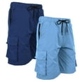 thumbnail image 1 of 2-Pack Men's Moisture Wicking Performance Quick Dry Cargo Shorts, 1 of 5