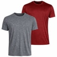 thumbnail image 1 of 2-Pack Men's Moisture Wicking Performance Short Sleeve Tee (S - 3XL), 1 of 6
