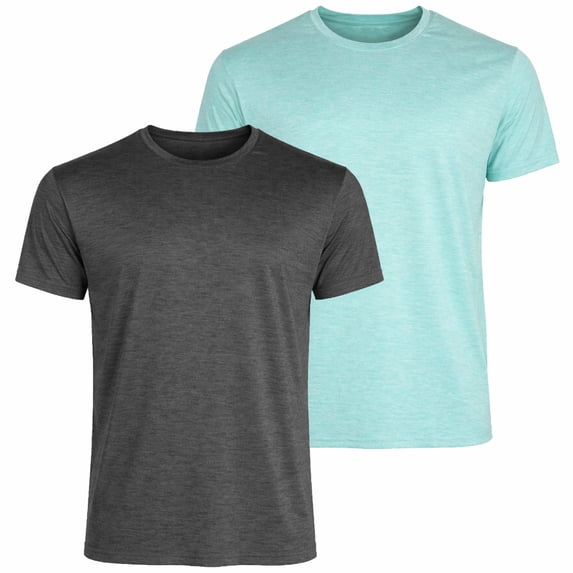 2-Pack Men's Moisture Wicking Performance Short Sleeve Tee (S - 3XL)