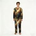 thumbnail image 1 of 2 Pack Men's Pajamas Set Sleepwear Loungewear Pjs Sets with Pockets, Rooster Vintage Art, 1 of 6