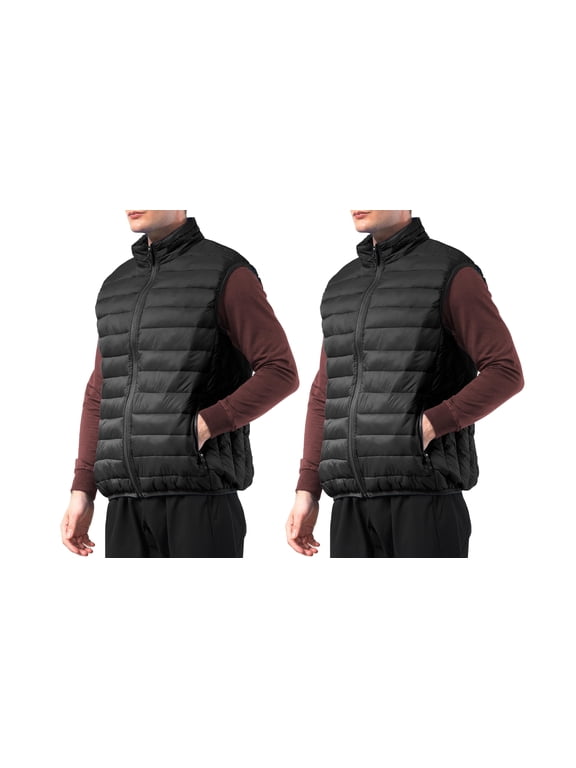 2-Pack Men's Puffer Bubble Vest (Sizes, S-2XL)