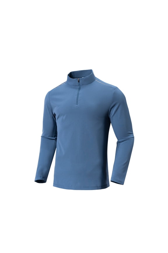 2 Pack Men's Quarter Zip Pullover Premium Fleece Lined Long Sleeve Golf Shirts Midweight Sweatshirts