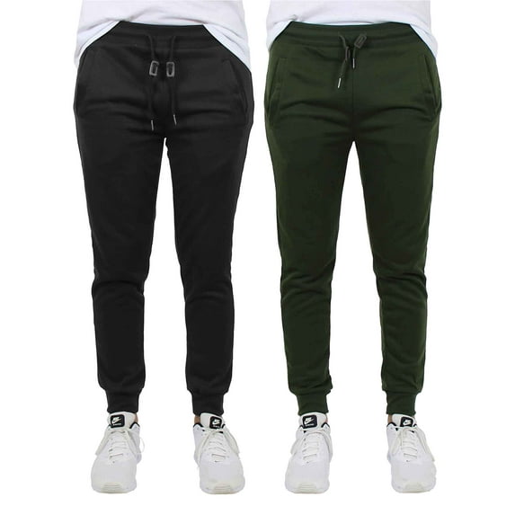 2-Pack Men's Slim-Fit French Terry Jogger Lounge Pants (Sizes, S to 2XL)