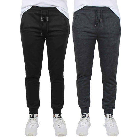 2-Pack Men's Slim-Fit French Terry Jogger Lounge Pants (Sizes, S to 2XL)
