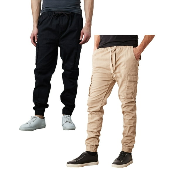 2-Pack Men's Slim-Fit Stretch Cargo Jogger (S-2XL)