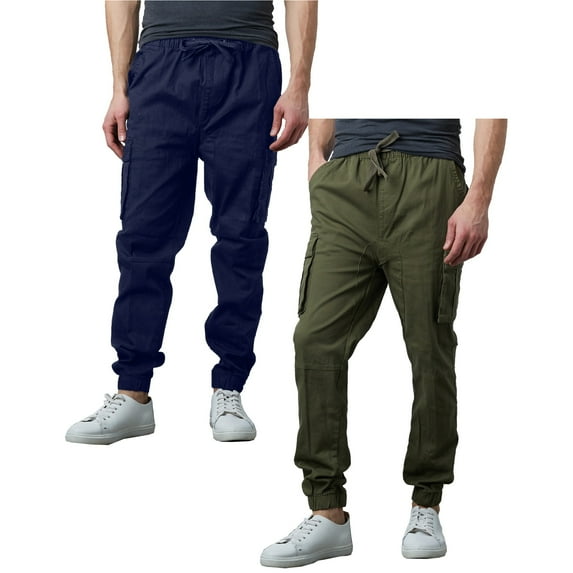 2-Pack Men's Slim-Fit Stretch Cargo Jogger (S-2XL)