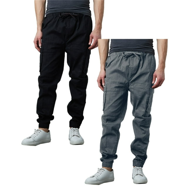 2-Pack Men's Slim-Fit Stretch Cargo Jogger (S-2XL)