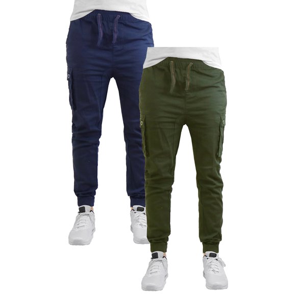 2-Pack Men's Slim-Fit Stretch Cargo Jogger (S-2XL)