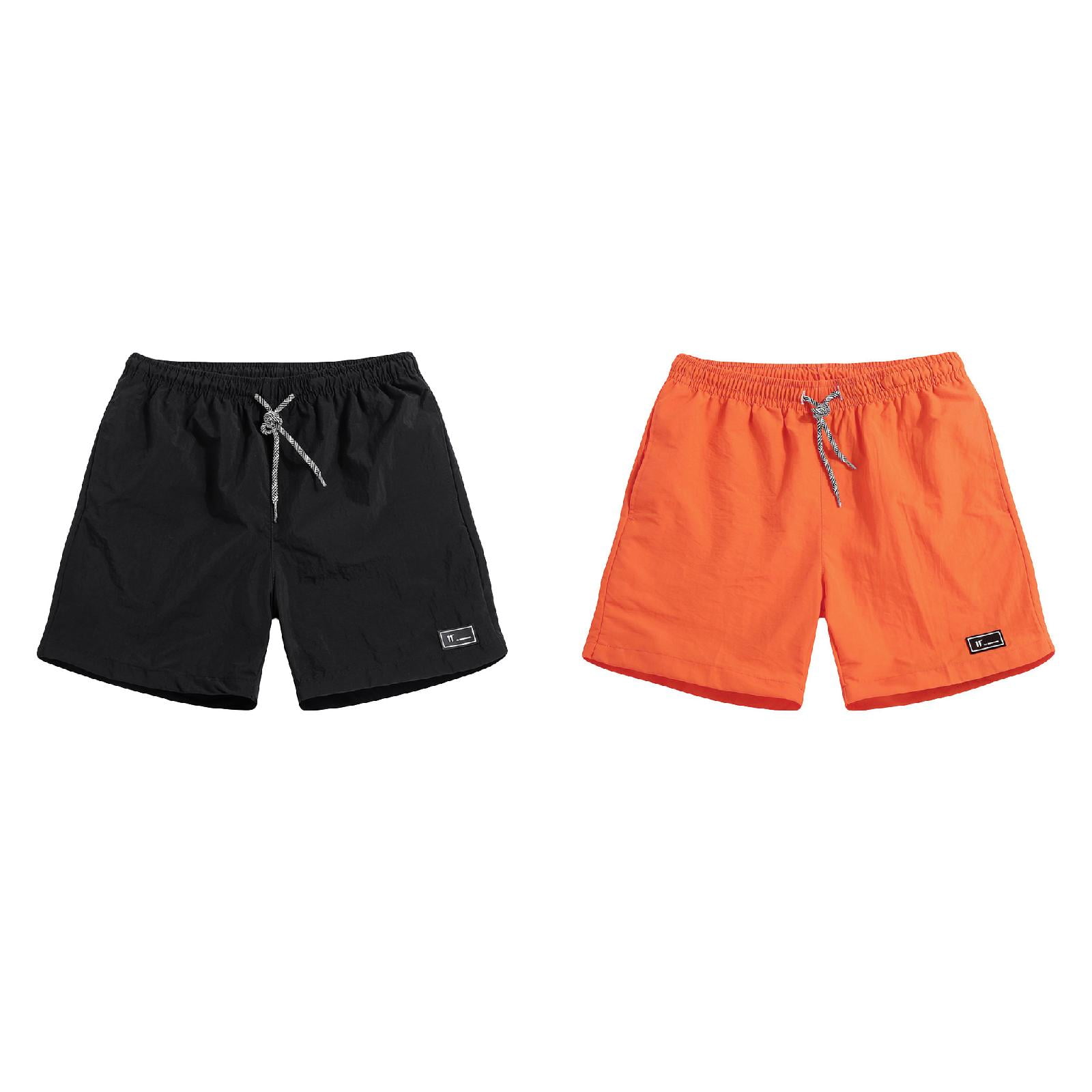 (2Pack) Men's Summer Plus Size Mens Flag Shorts Thin FastDrying Beach