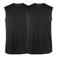 thumbnail image 1 of 2 Pack Men's Tank Tops Quick Dry Moisture Wicking Performance S-3XL Basic Athletic Daily Regular Big & Tall Workout Gym Solid T-shirts Tops Activewear, 1 of 3