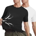 thumbnail image 1 of 2 Pack Mens Basic Sun Shirt Short Sleeve Rash Guard Shirt Quick Dry UPF 50+ Sun Protection Swim Shirt, 1 of 7