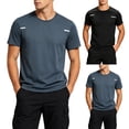 thumbnail image 1 of 2 Pack Mens Big & Tall Quick-Drying Athletic T-Shirts M-5X Plus Size Short Sleeve Workout Tees for Men Lightweight Crewneck Fitness Tshirts Shirts, 1 of 8