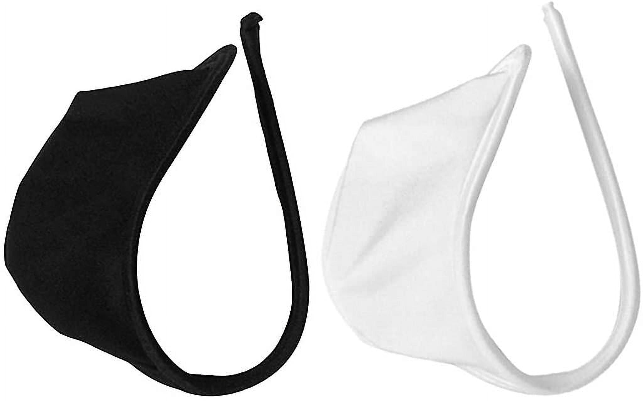 2/Pack Mens Elastic C String Thong Underwear Invisible Panties White