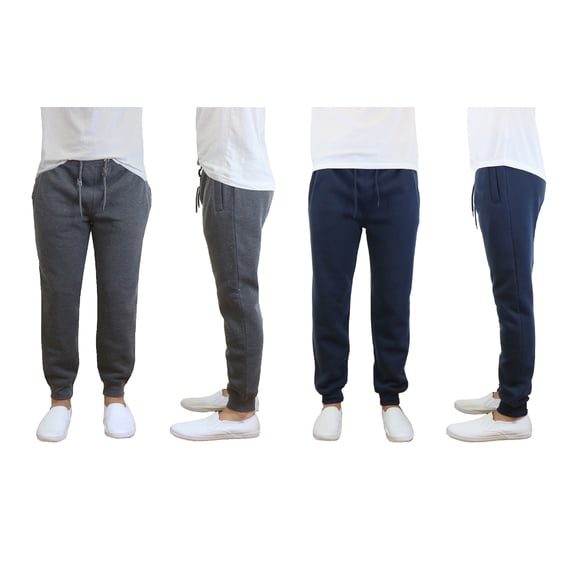 2 Pack Mens Fleece Jogger Pants