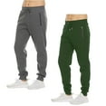 thumbnail image 1 of 2 Pack Mens Fleece Jogger Pants, 1 of 3