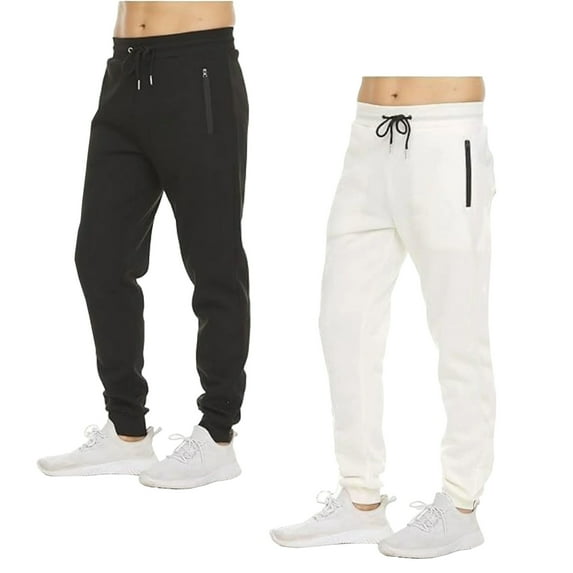 2 Pack Mens Fleece Jogger Pants