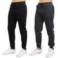 thumbnail image 1 of 2 Pack Mens Fleece Jogger Pants, 1 of 5