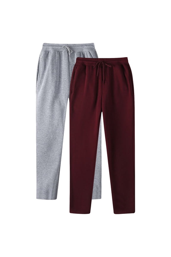2 Pack Mens Jogger Gym Sweatpants, Athletic Jogger Workout Pants for Men,Running Track Pants with Pockets Size 3XL Gray