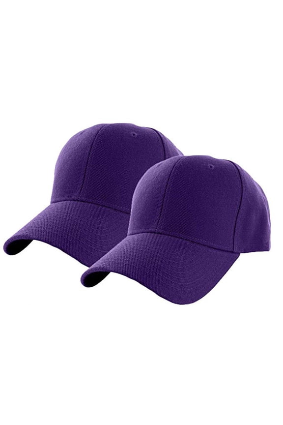 2-Pack Mens Solid Color Baseball Cap Casual Sun Protection Outdoor Travel Athletic Visor Hat Set