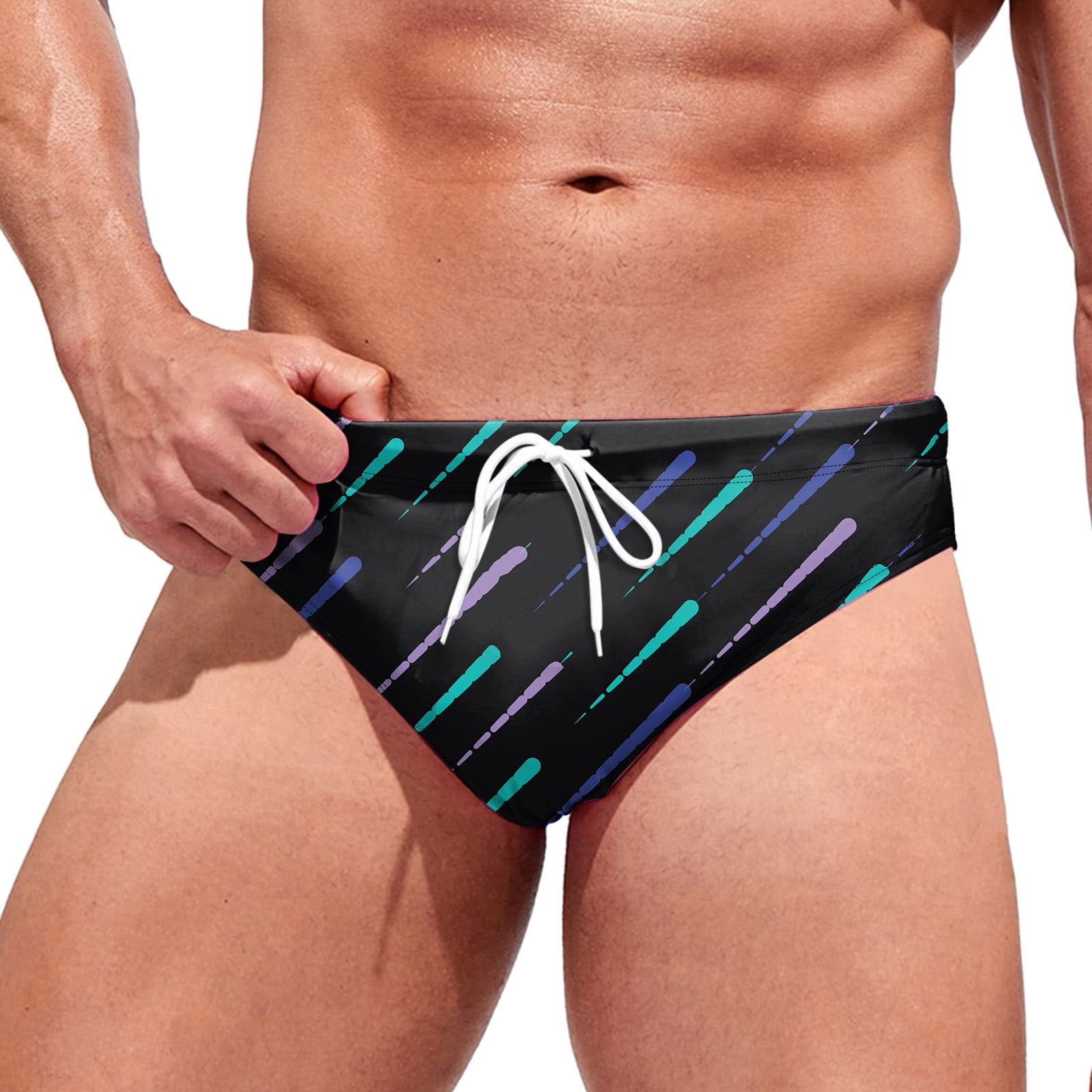 2 Pack Mens Summer Breathable Printed Men Bathing Suits Swimwear Swim Trunks Pants Swimwear Swim Trucks Shorts Slim Wear Swimsuit 3xl Swim Trunks for