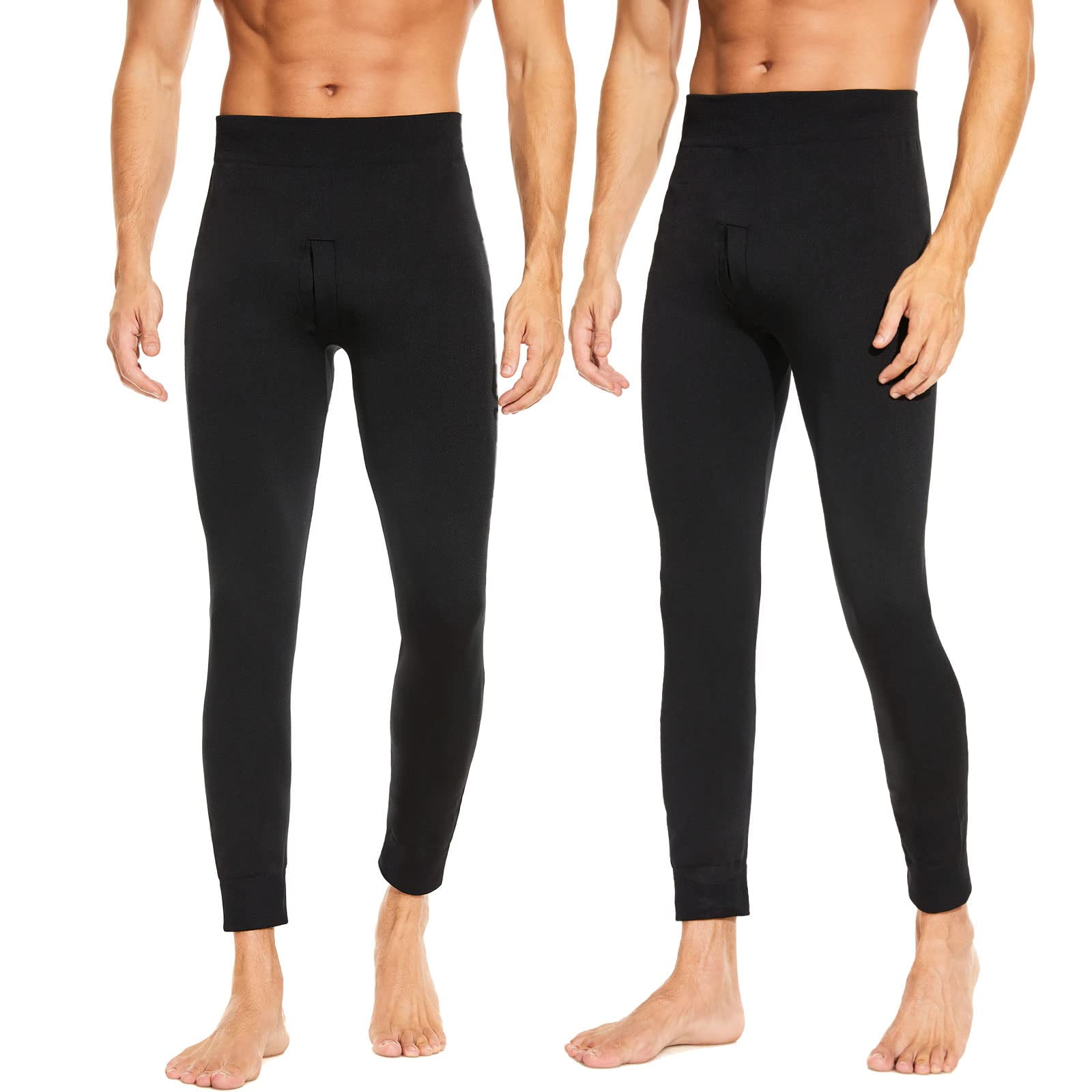 2 Pack Mens Winter Thermal Underwear Long Johns,FleeceLined Thermal