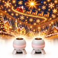 Projector Packing 2 Pack Merry Glow Christmas Projector, Magical Christmas Projection ...