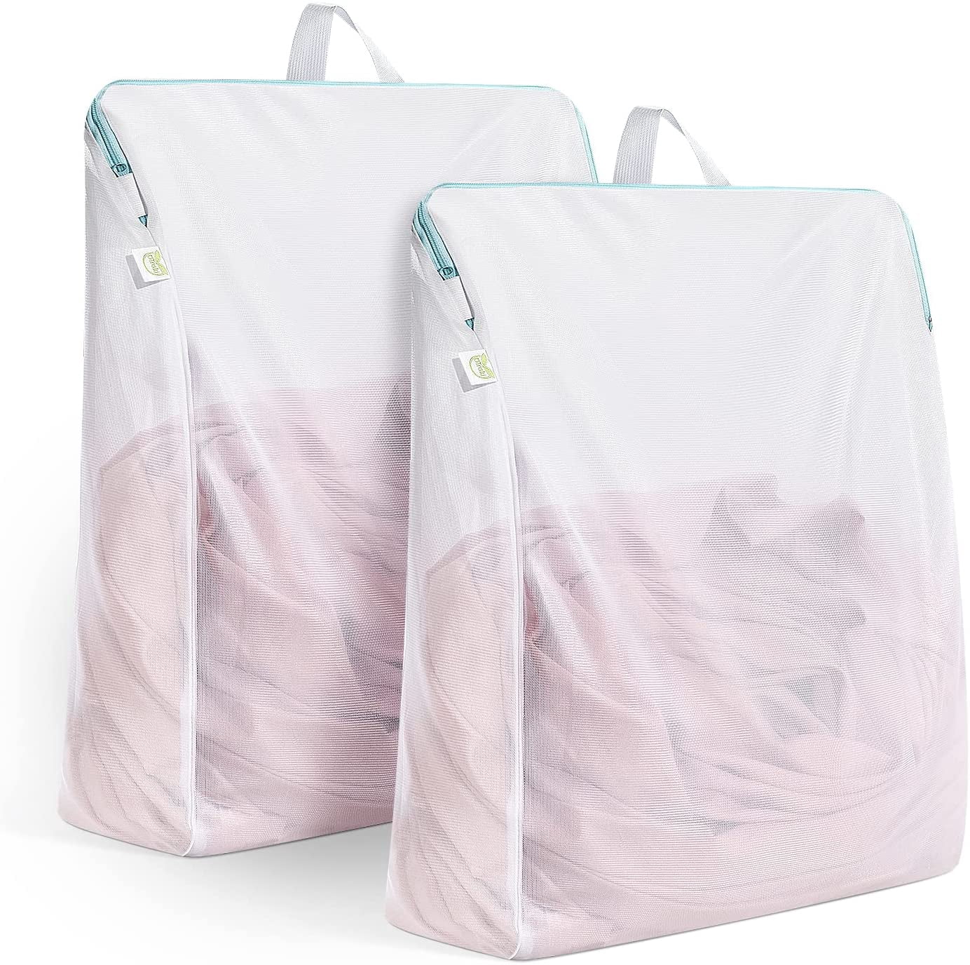 2 Pack Mesh Laundry Bag 16x20 inch Wash Bag for Delicates Washing ...