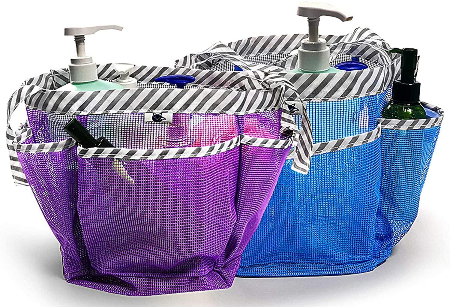 2 Pack Mesh Shower Caddy. Quick Dry Shower Tote Bag Hanging Toiletry