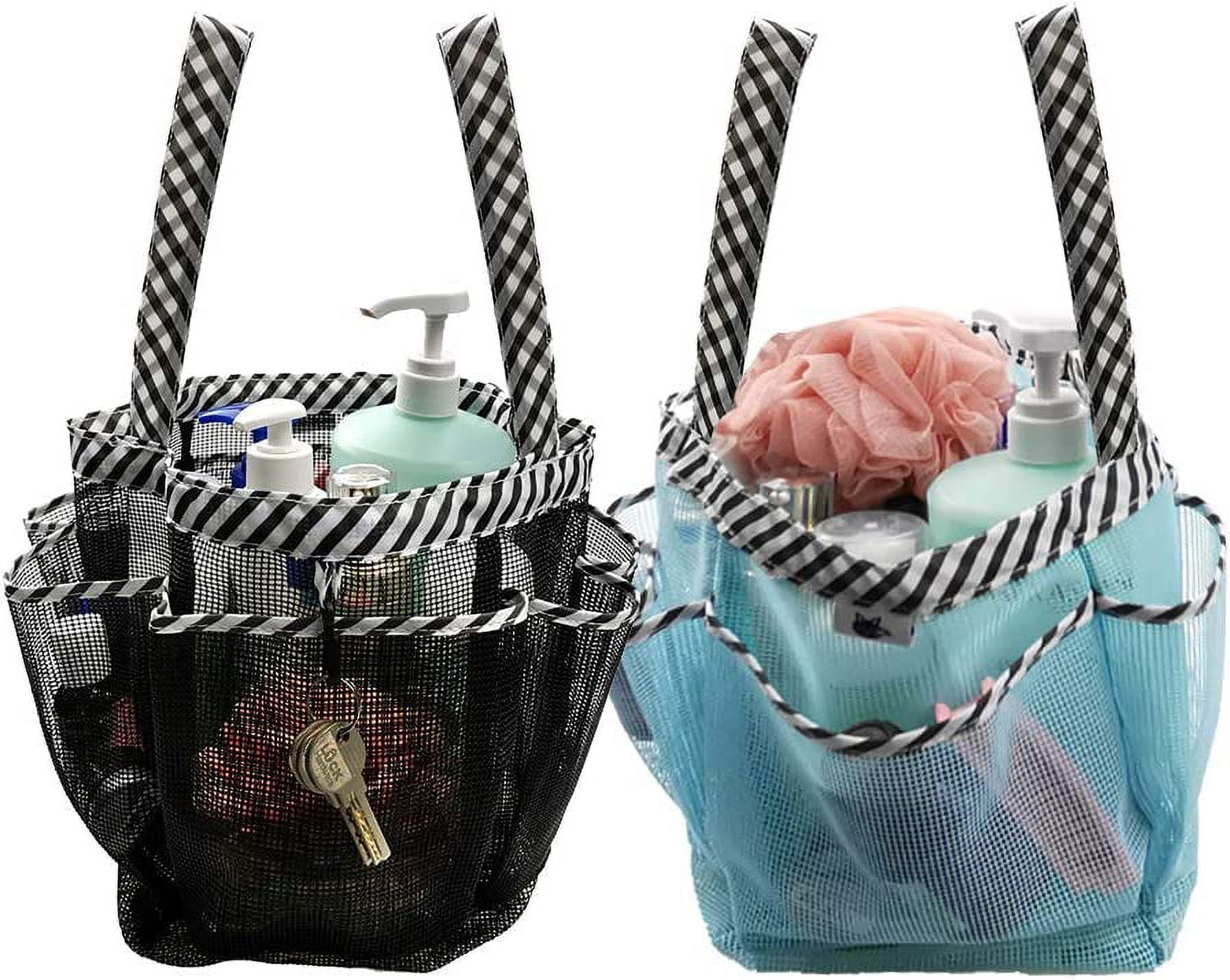 2 Pack Mesh Shower Caddy. Quick Dry Shower Tote Bag Hanging Toiletry