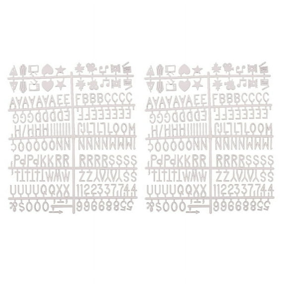 2 Pack Message Board Letters for Changeable Plastic Letterboard Home Office Gift