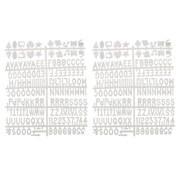 2 Pack Message Board Letters for Changeable Plastic Letterboard Home Office Gift
