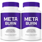 2 Pack Meta Burn   Natural Daily Pill Formula Designed to align with Fitness Goals, Support active Lifestyle & Body Balance | Just 2 Easy-to-Swallow Pills Daily 120 Capsules