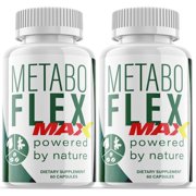 (2 Pack) Metaboflex Max - Keto Weight Loss Formula - Energy & Focus Boosting Dietary Supplements for Weight Management & Metabolism - Advanced Fat Burn Raspberry Ketones Pills - 120 Capsules