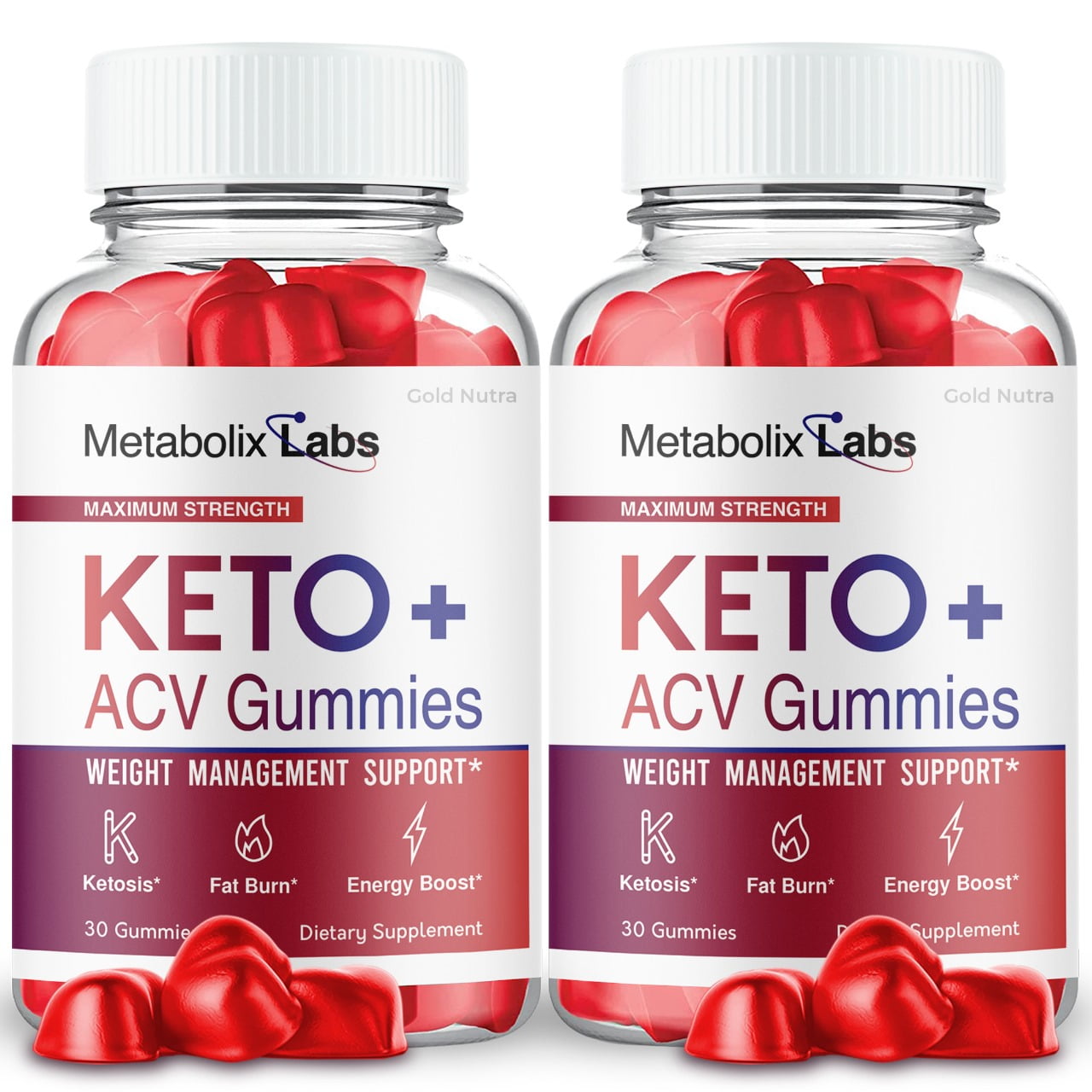 (2 Pack) Metabolix Labs Keto ACV Gummies, Metabolix Labs Keto Plus ACV