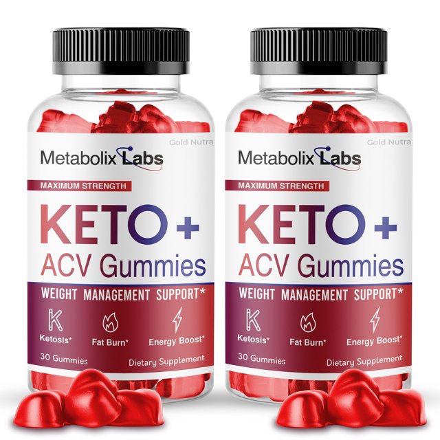 (2 Pack) Metabolix Labs Keto ACV Gummies, Metabolix Labs Keto Plus ACV