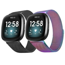 Compatible with Fitbit Versa 2 Band Versa Lite Versa Bands for Women Men Soft Silicone Replacement Wristbands Sport Band for Versa 2 Smart Watch Small Large Walmart