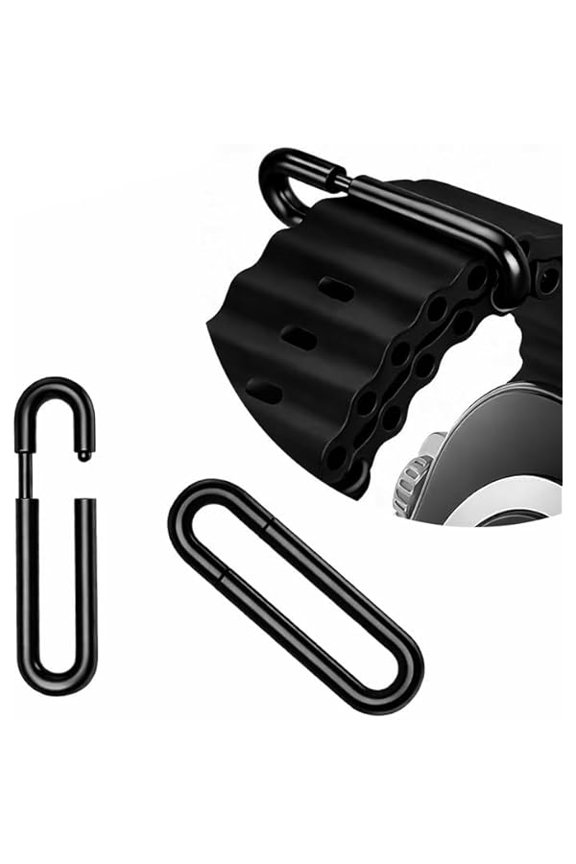 2 Pack Metal Buckle Clamp for Apple Watch Ocean Band 49mm 45mm 44mm 42mm Stainless Steel Replacement Strap Clasp Compatible with Ultra 2, Ultra, Series 9 8 7 6 5 4 3 2 1 & SE