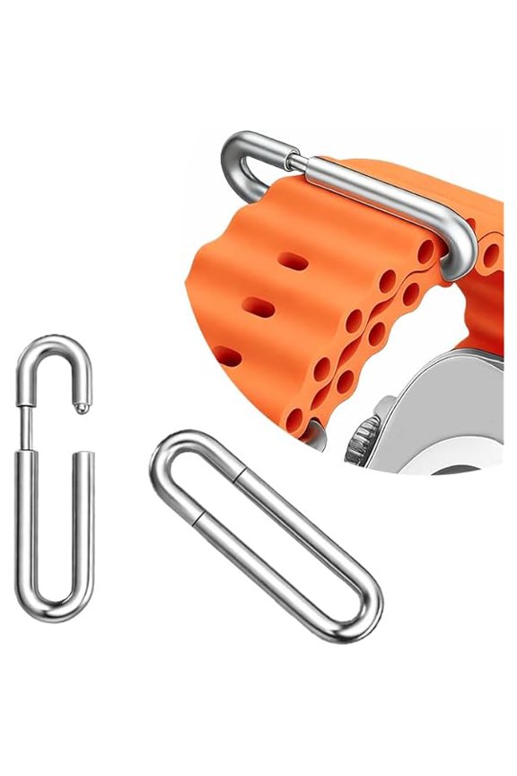 2 Pack Metal Buckle Clamp for Apple Watch Ocean Band 49mm 45mm 44mm 42mm Stainless Steel Replacement Strap Clasp Compatible with Ultra 2, Ultra, Series 9 8 7 6 5 4 3 2 1 & SE