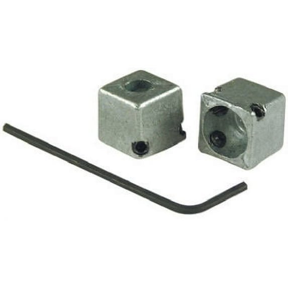 2 Pack Metal Fit-all Faucet Handle 5/8" Stem Adaptor, Brass Craft, SH0004