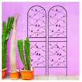 thumbnail image 1 of 2 Pack Metal Garden Trellis 71" x 19.7" Rustproof Trellis for Climbing Plants Outdoor Flower Support Deco Black, 1 of 1