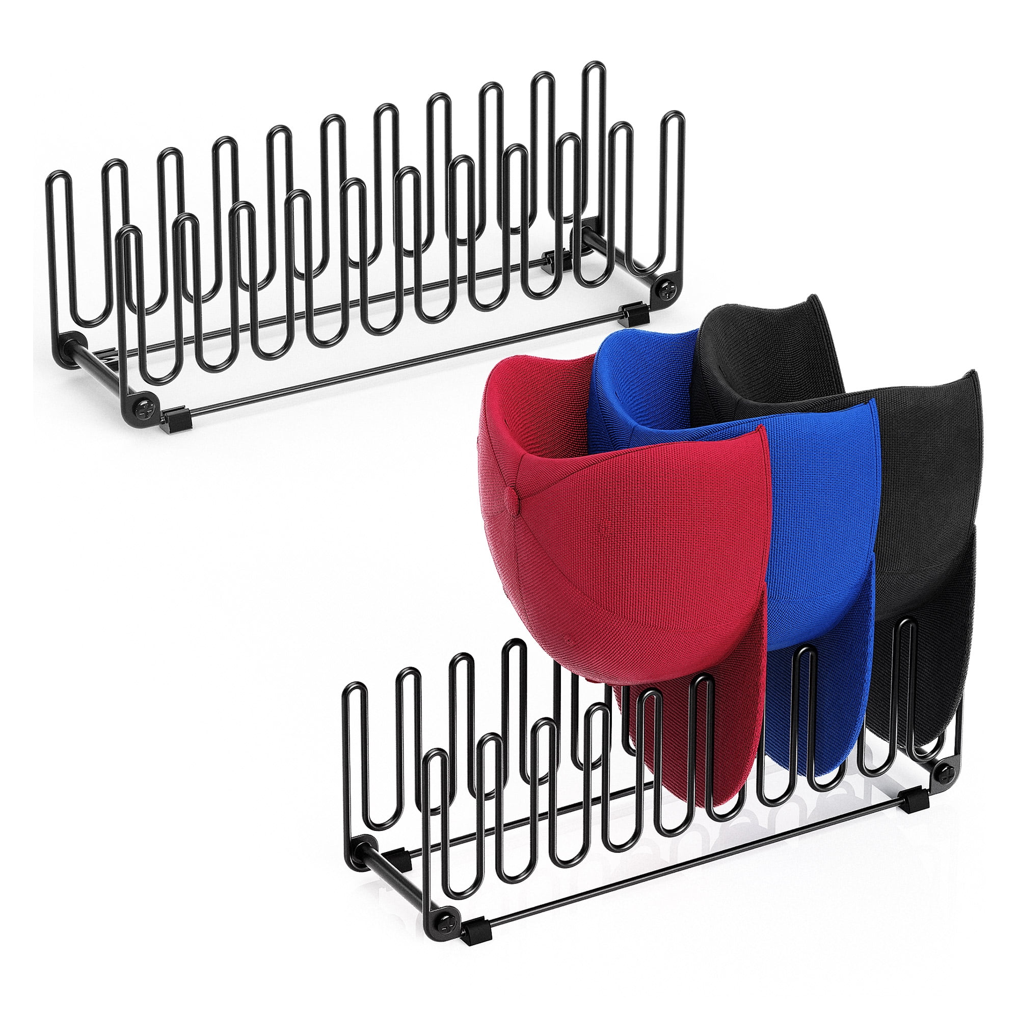 2 Pack Metal Hat Stand for Baseball Caps Rack Hat Organizer, Baseball ...