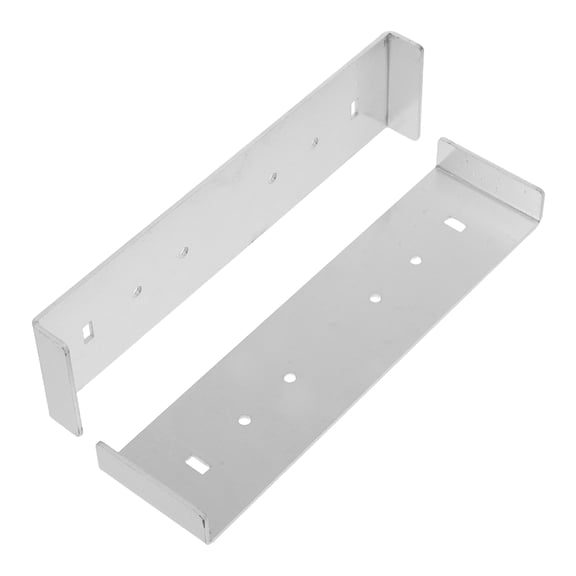 2-Pack Metal Mailbox Mounting Brackets with Strong Base Plates for and Secure Mailbox Installation Support